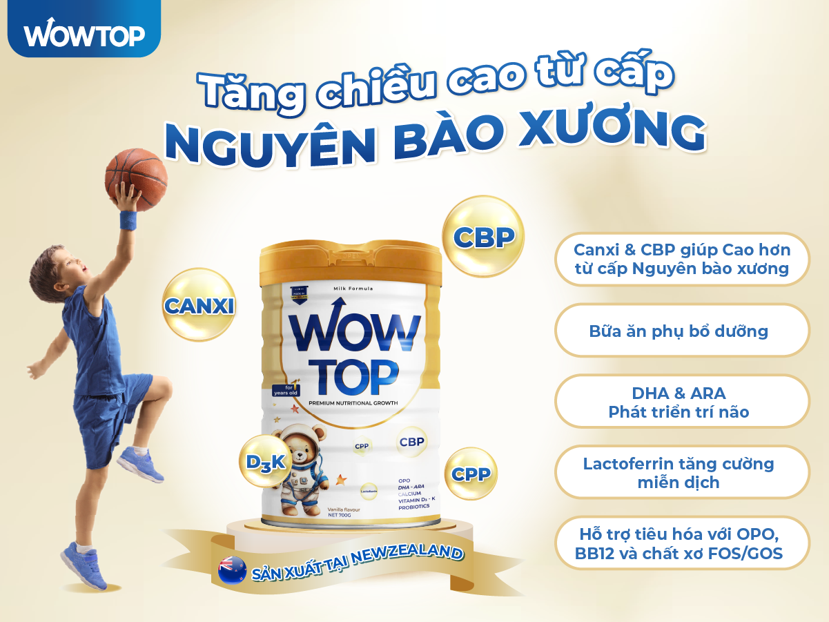 Sữa Wowtop có thật sự tốt không? Trẻ mấy tuổi thì dùng được?